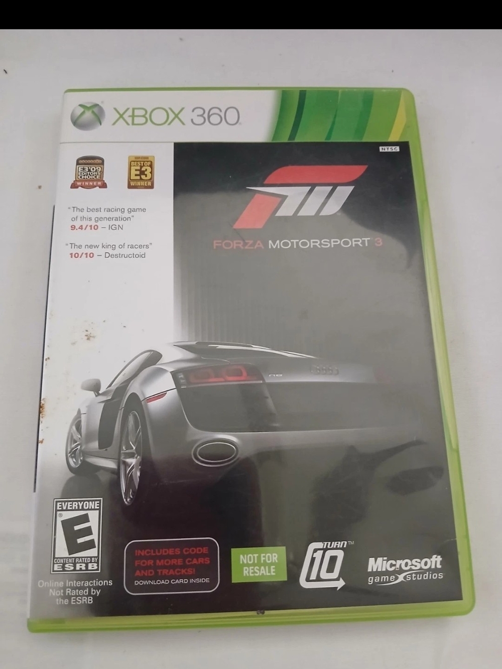 Forza Motorsport 3 -  Xbox 360 - Racing Game - Manual Included, 2 Disc